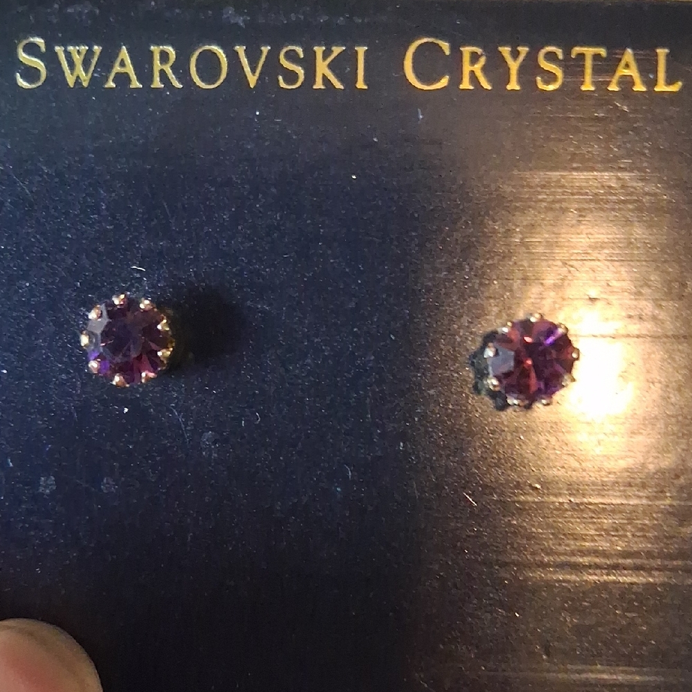 Purple Stud Earrings